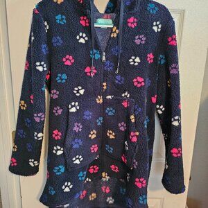Lug Paws Navy Hooded Womens Jacket sz M